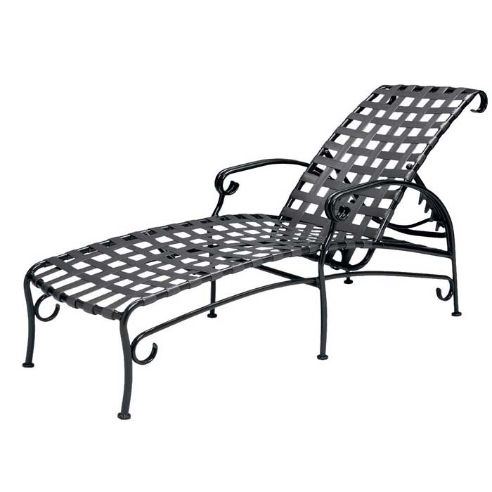 Ramsgate Aluminum Strap Adjustable Chaise Lounge by Woodard - Image 2